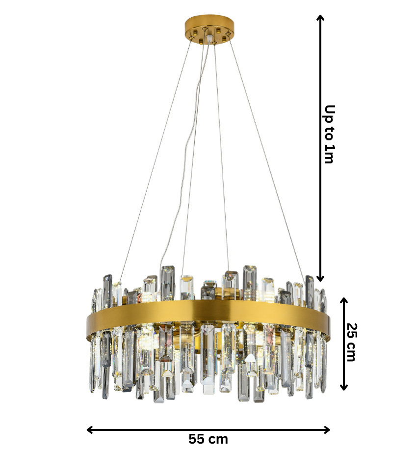 Luxware Iceshard Crystal Chandelier 55x25 cm