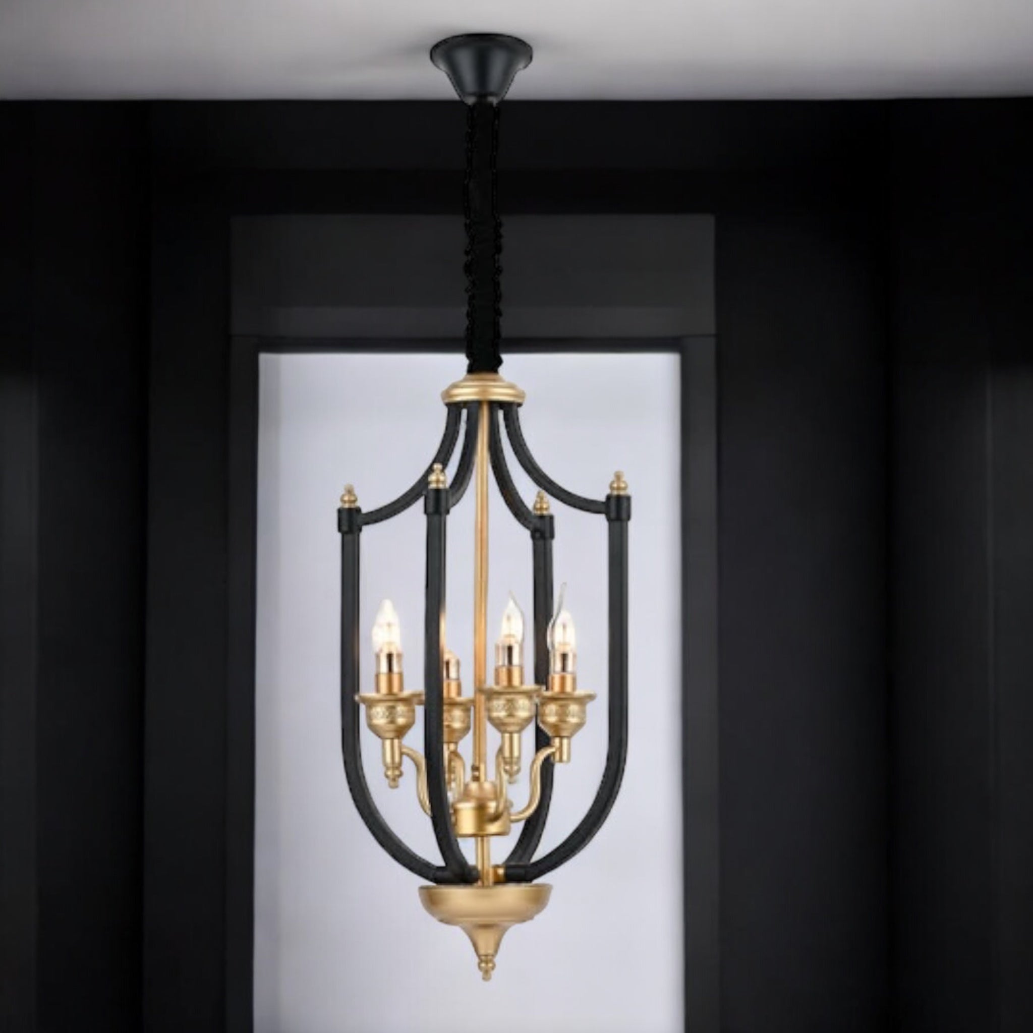 Luxware Skylark Black Chandelier 42 x 83 cm