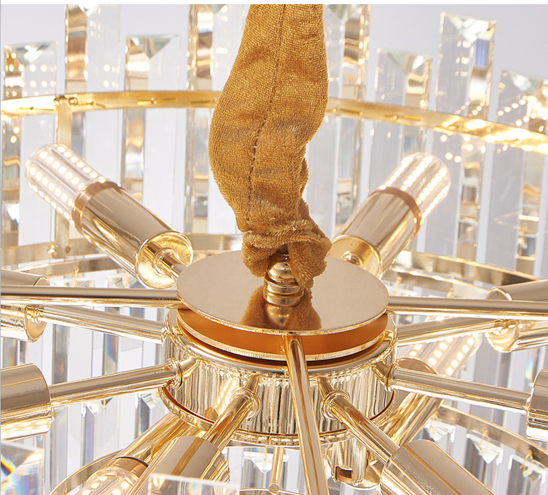 Luxware Gold Pendant Lamp Chandelier 60 x 30 cm -  luxware-uk.myshopify.com